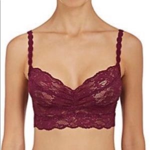 Cosabella burgundy lace sweetie Bralette- Small